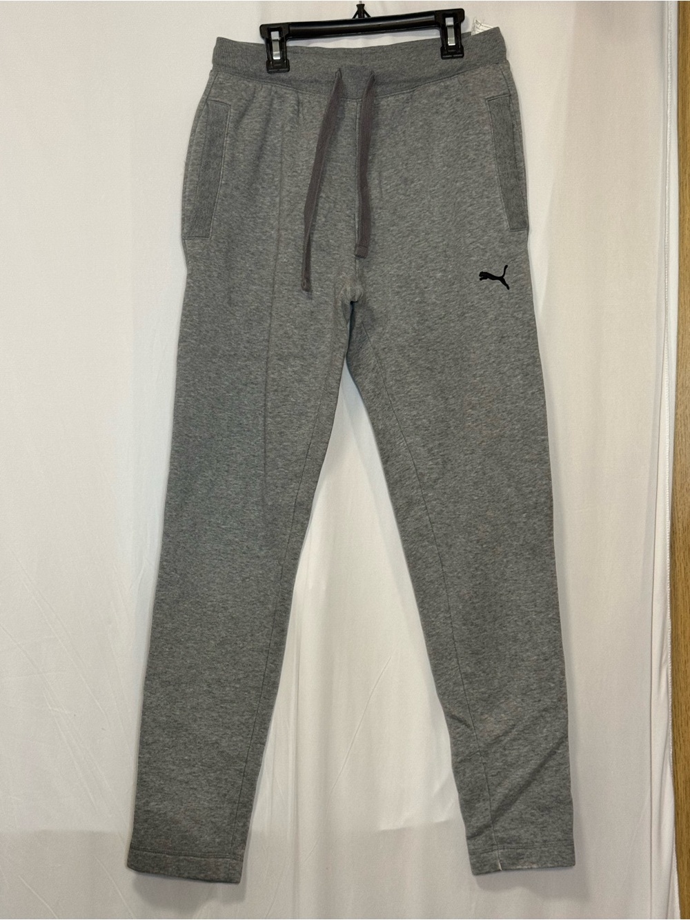 Puma Gray Women's Track Joggers with Drawstring